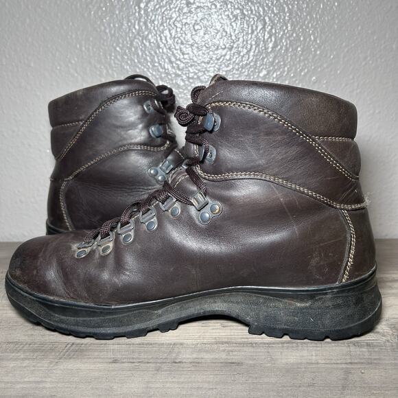 LL Bean EUC Cresta Gore Tex Vibram Romania Brown Leather Hiking Boots Mens 9.5 W - Picture 6 of 11